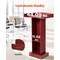 Wooden Podium Stand with Storage Shelves Presentation Lectern Brown